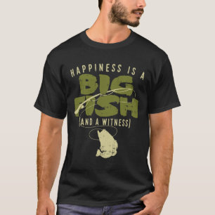 Lycka Fiskvittnet Big Fisherman Vinkel T Shirt