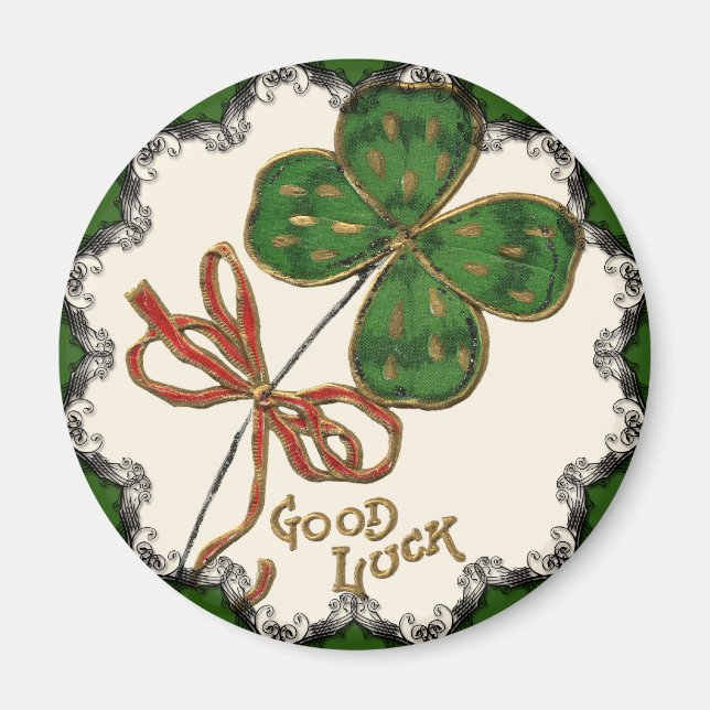 Lycka För Irarna St. Patricks Day Magnet (Framsidan)