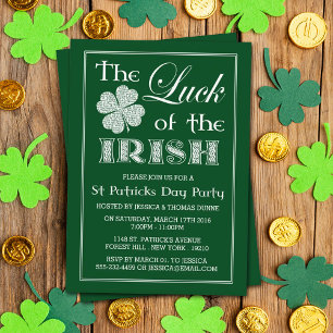 Lycka För Iren St. Patricks Dag Inbjudan