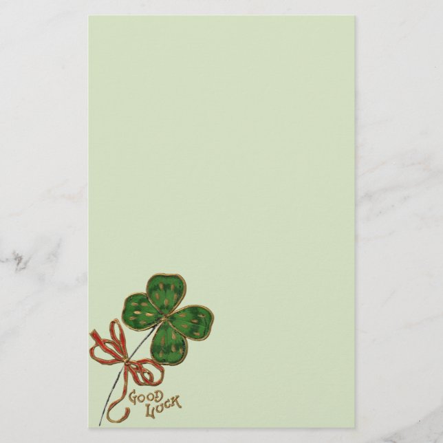 Lycka för irländarna St. Patricks dag pappersvaror Brevpapper (Framsida)