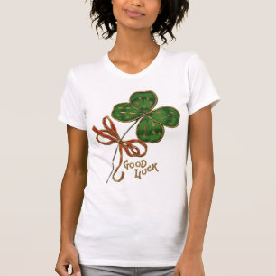 Lycka för irländska damers skjorta tee shirt