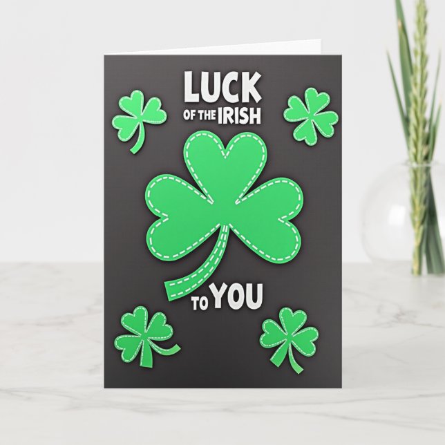 Lycka från Irland till dig-kort Kort (Framsida)