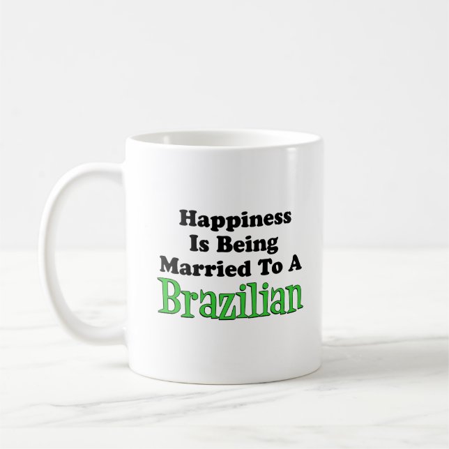 Lycka gift med brasilianska kaffemugg (Vänster)