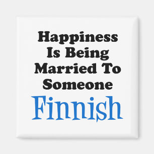 Lycka gift med någon finsk magnet