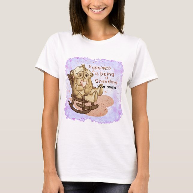 Lycka Grandma T Shirt (Framsida)