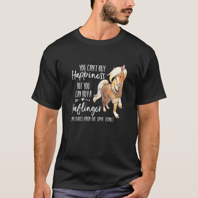Lycka Haflinger Horse Lover Gift Idea T Shirt (Framsida)