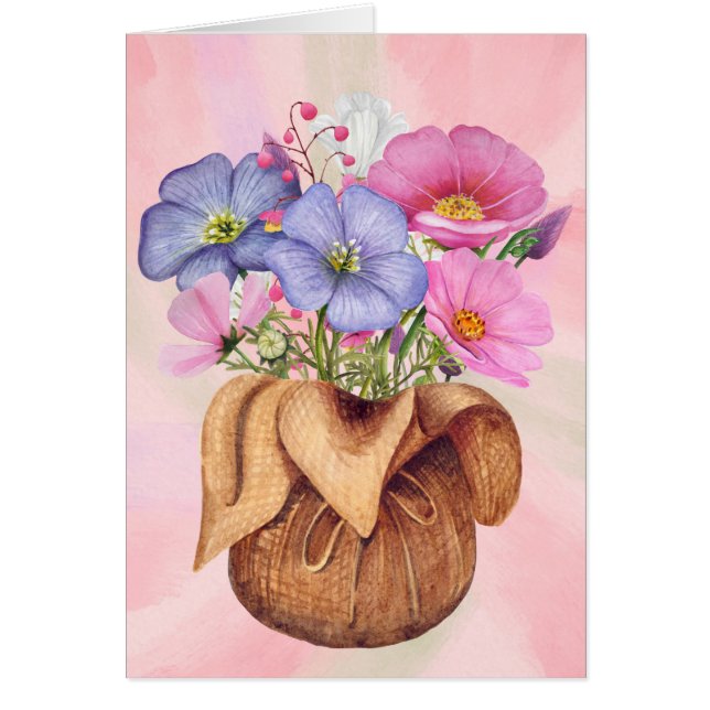 Lycka Hälsningskort (Framsidan)