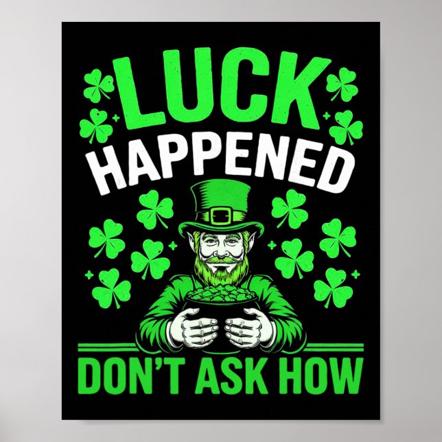 Lycka Händelse Saint Patricks Day Firande St Pa Poster (Framsidan)