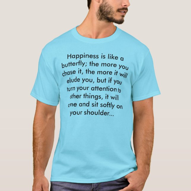 Lycka - Henry David Thoreau Tee (Framsida)