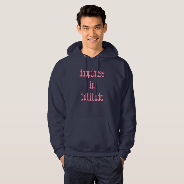 Lycka i Ensamhet T-Shirt Hoodie (Hel framsida)