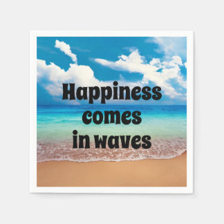 Lycka kommer i vågar pappersservett