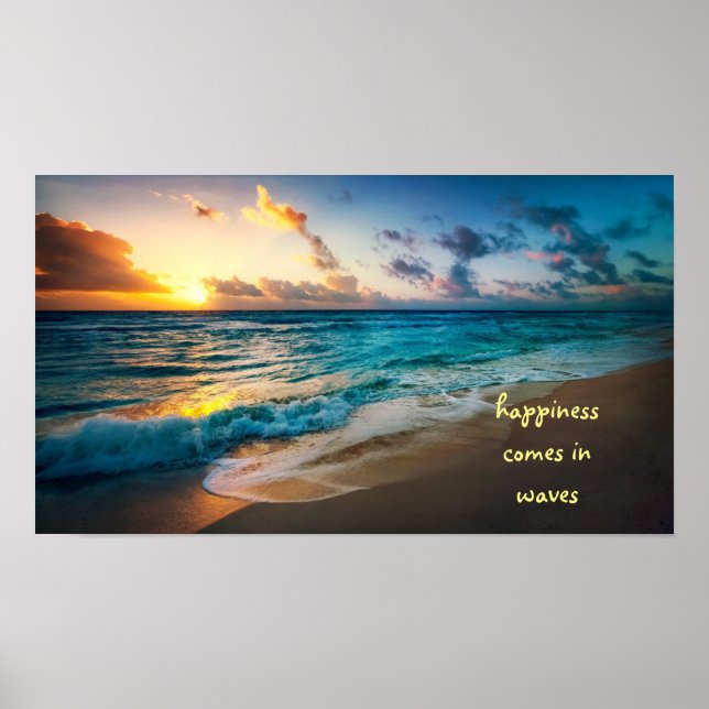 Lycka kommer i vågar poster (Framsidan)