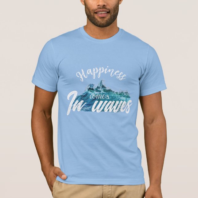 Lycka kommer i vinkar T-Shirt (Framsida)