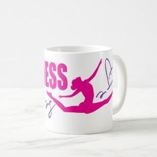 Lycka leder till hjärtklappning, rosa lila kaffemugg
