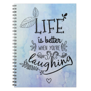 Lycka Life Quote Dreams Attitude Motivational Anteckningsbok
