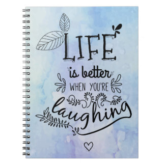 Lycka Life Quote Dreams Attitude Motivational Anteckningsbok