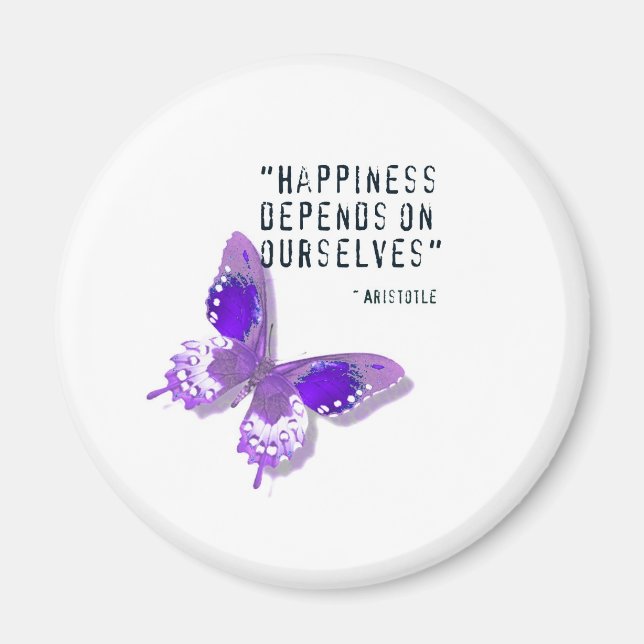 Lycka Lila Butterfly Magnet (Framsidan)