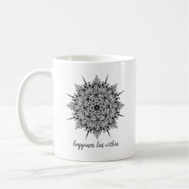 Lycka Ljuger inom Mandala-kaffe eller Tea Mugg