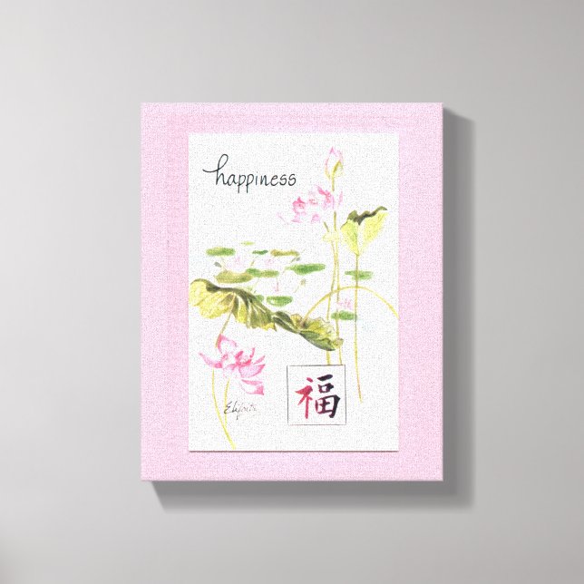 Lycka. Må vi alla få det. Canvastryck (Framsida)