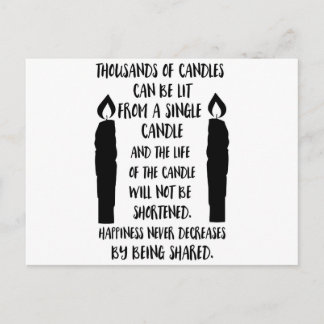 Lycka minskar aldrig genom att delas vykort