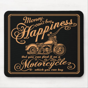 Lycka - motorcykel musmatta
