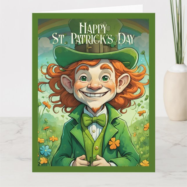 Lycka på St. Patrick’s Day Kort (Framsida)