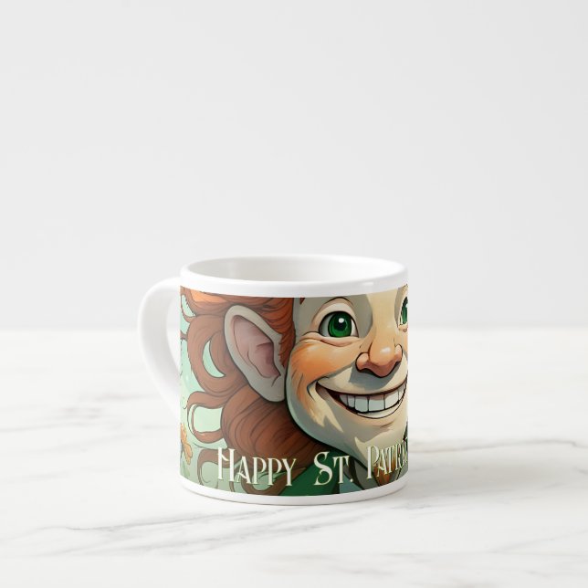 Lycka på St. Patricks dag Espressomugg (Framsida vänster)