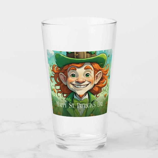 Lycka på St. Patricks dag Glaskopp (Framsida)