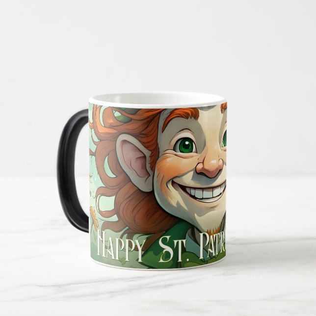 Lycka på St. Patricks dag Magisk Mugg (Framsida vänster)
