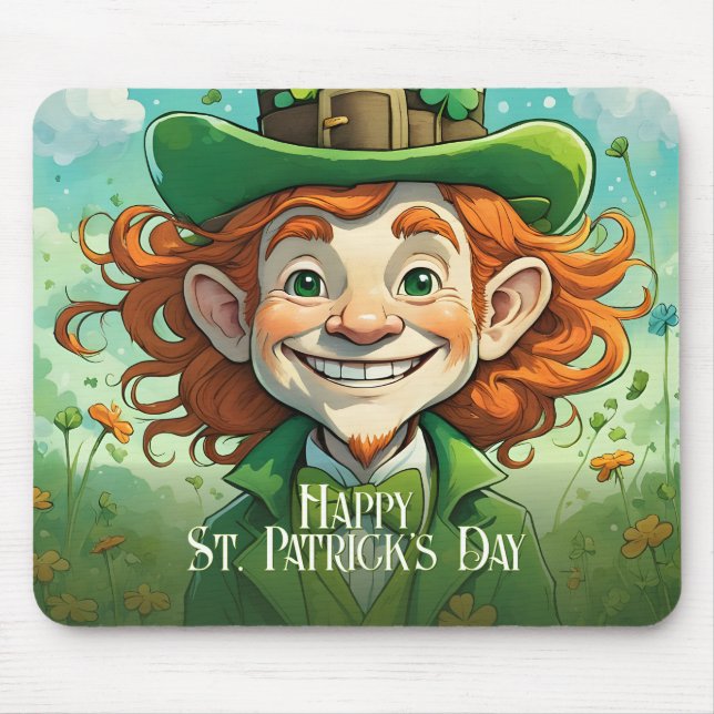 Lycka på St. Patricks dag Musmatta (Framsidan)