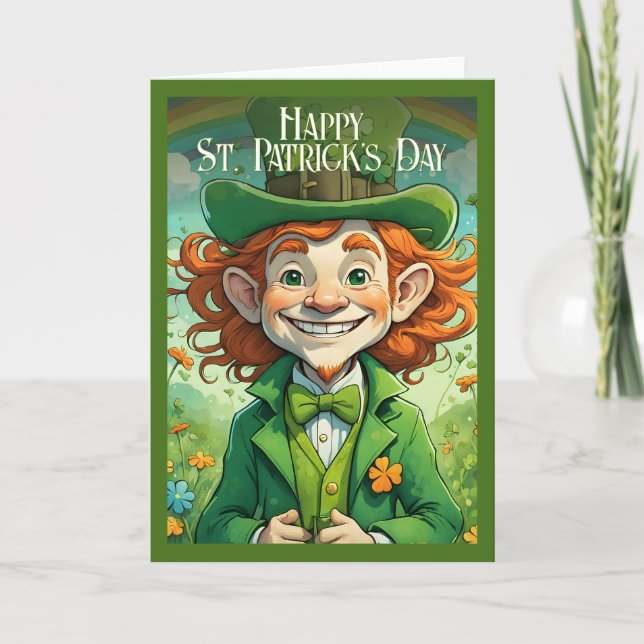 Lycka på St. Patrick's Day Kort (Framsida)