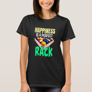 Lycka Perfekt Rack Billiards Bassäng Sports Art T Shirt
