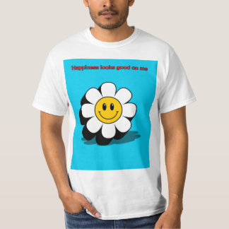 Lycka Ser Bra Ut På Mig – Glad Blomma Grafik T Shirt