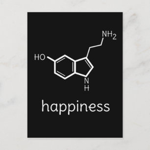 lycka serotoninmolekyler vykort
