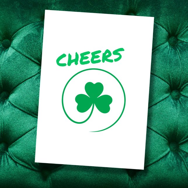 Lycka Shamrock Klöver Elegant Allt-i-allo Filta Kort (Skapare uppladdad)