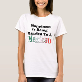 Lycka som att gifta sig till mexikanen tee shirt