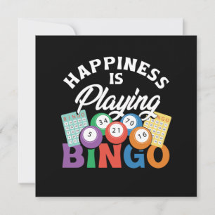 Lycka spelar Bingo Lucky Game Player Gamble G Inbjudningar