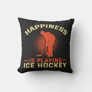 Lycka spelar Ice Hockey Kudde