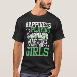 Lycka spelar Mahjong - Casino Player Tiles T Shirt