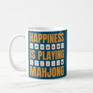Lycka spelar Mahjong Mahjong Party Kaffemugg