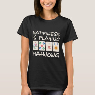 Lycka spelar Mahjong Mahjong Party Mahjong T Shirt