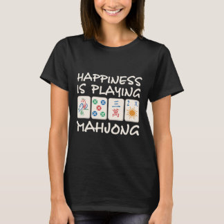 Lycka spelar Mahjong Mahjong Party Mahjong T Shirt