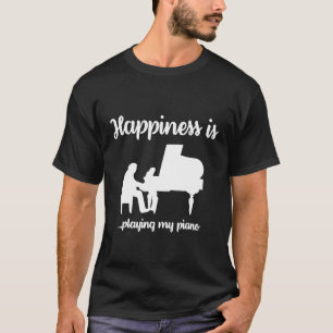 Lycka spelar min Piano Pianist Musician T Shirt