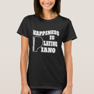 Lycka spelar Piano Music Musician Pianist T Shirt
