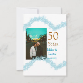 Lycka till 50-årsjubileum lägg till parnamn datum 