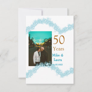 Lycka till 50-årsjubileum lägg till parnamn datum