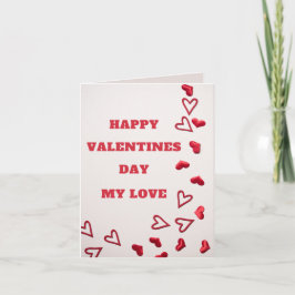 Lycka till Alla Hjärtans Dag min Kärlek Kort