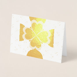 Lycka till Alla Hjärtans Patrick dag anpassad foli Folierat Kort