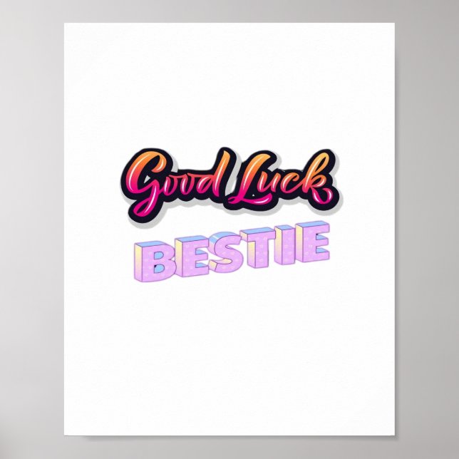 Lycka till Bestie Poster (Framsidan)