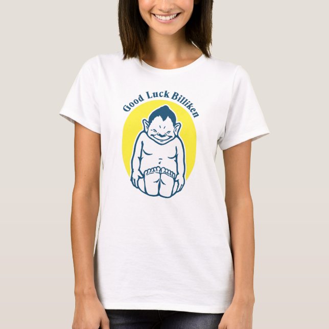 Lycka till Billiken T Shirt (Framsida)